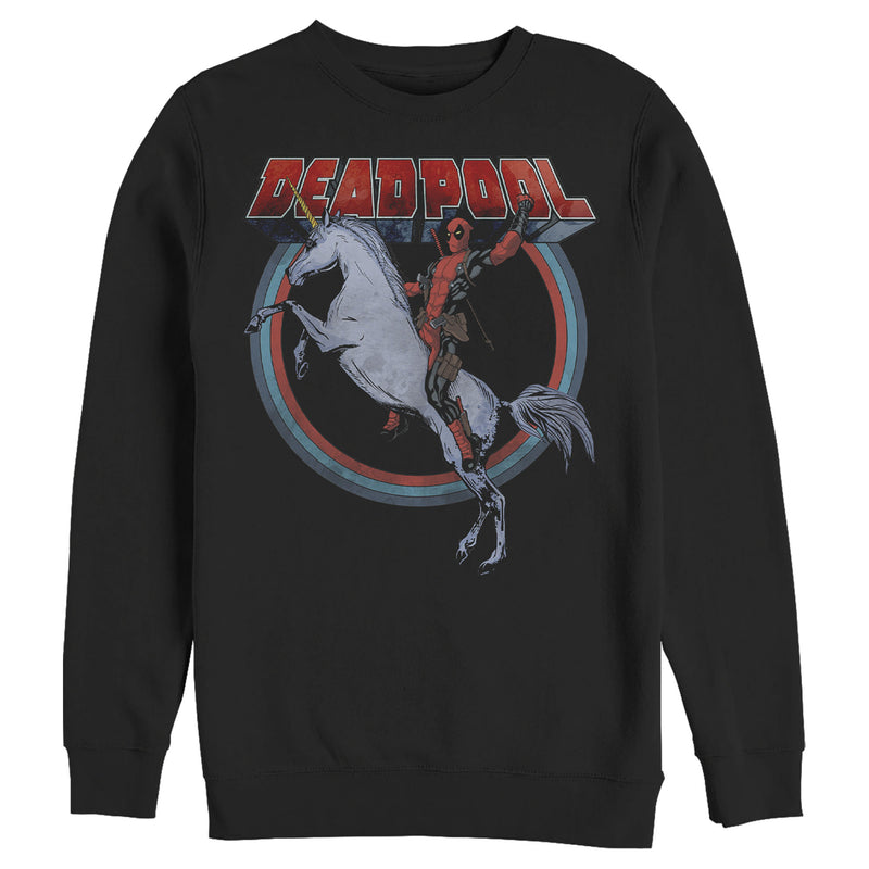 Men's Marvel Deadpool Unicorn Ride Sweatshirt