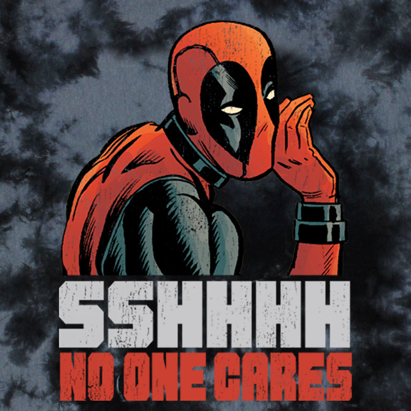 Men's Marvel Deadpool Sshhhh No One Cares T-Shirt