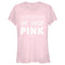 Junior's Mean Girls We Wear Pink Quote T-Shirt