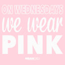 Junior's Mean Girls We Wear Pink Quote T-Shirt