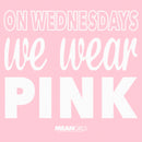 Girl's Mean Girls We Wear Pink Quote T-Shirt