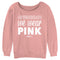 Junior's Mean Girls We Wear Pink Quote Sweatshirt