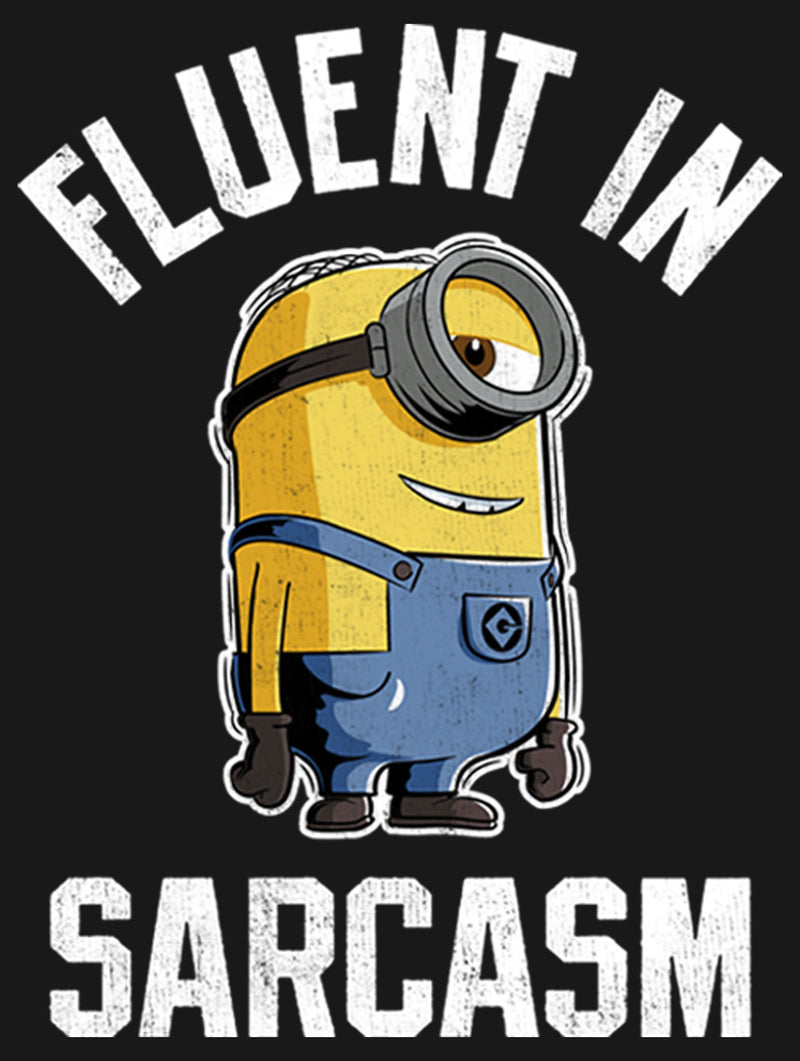 Girl's Despicable Me Minion Fluent in Sarcasm T-Shirt