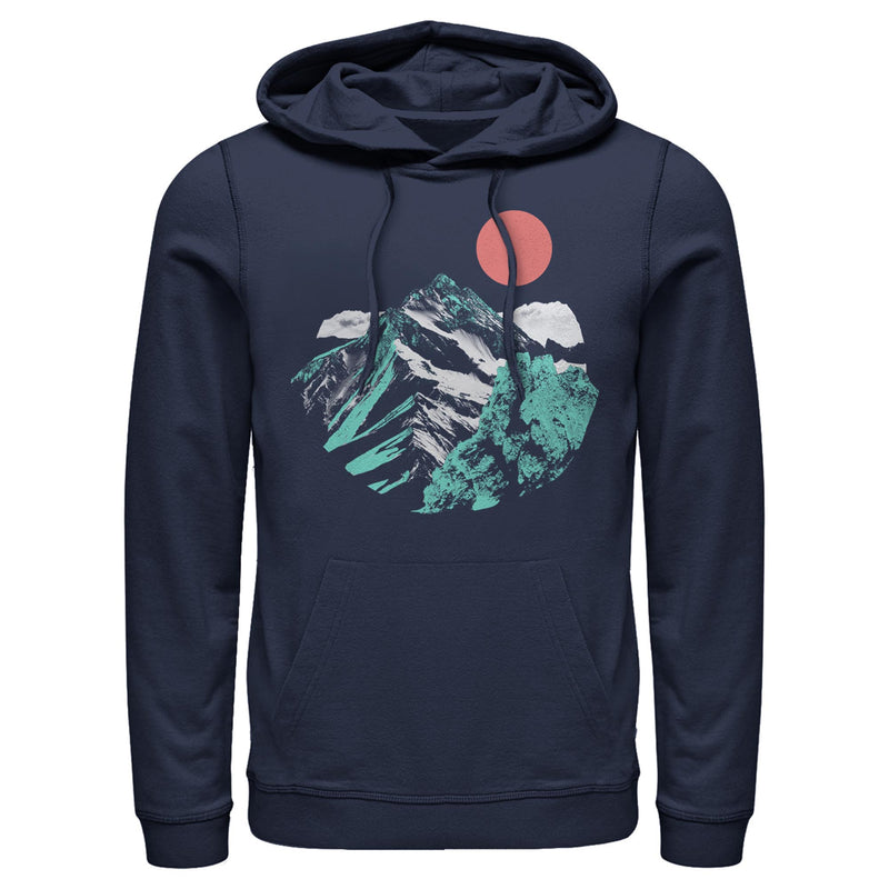 Men's Lost Gods Neon Landscape Pull Over Hoodie