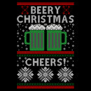 Junior's Lost Gods Ugly Sweater Christmas Cheers T-Shirt