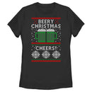 Women's Lost Gods Ugly Sweater Christmas Cheers T-Shirt