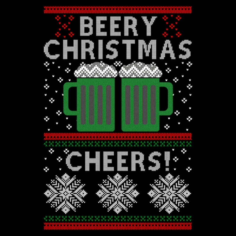 Women's Lost Gods Ugly Sweater Christmas Cheers T-Shirt