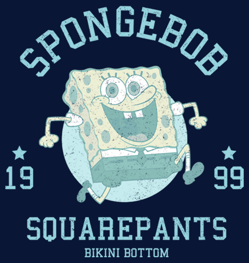 Boy's SpongeBob SquarePants Distressed Blue Bikini Bottom T-Shirt