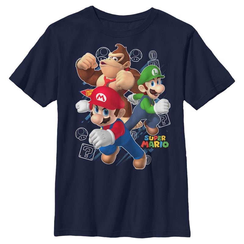 Boy's Nintendo Super Mario Power Trio T-Shirt