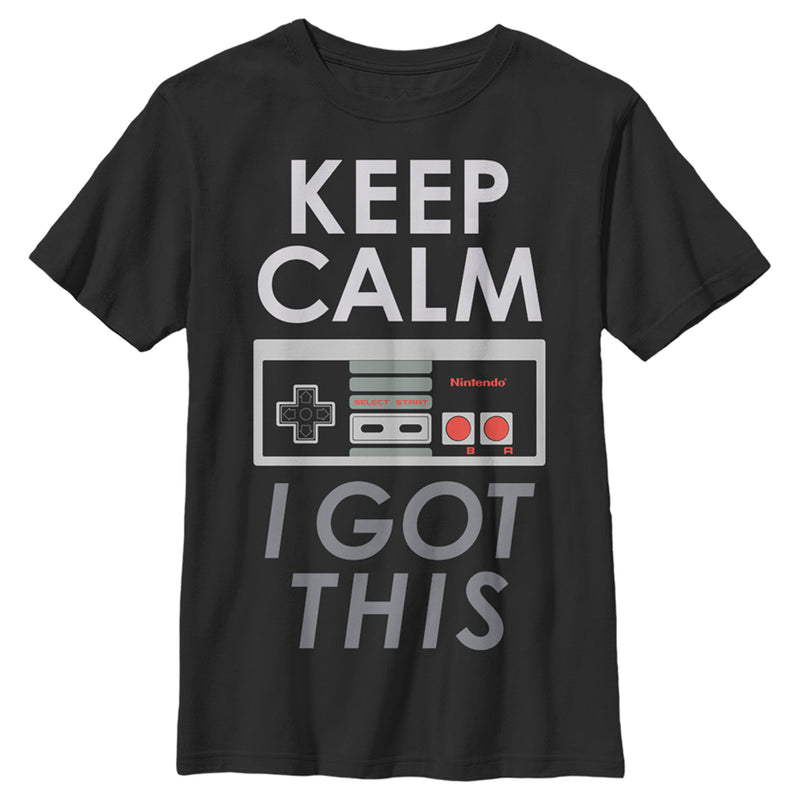 Boy's Nintendo Keep Calm I Got This Controller T-Shirt