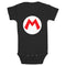 Infant's Nintendo Mario Circle Icon Onesie