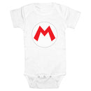 Infant's Nintendo Mario Circle Icon Onesie