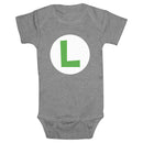 Infant's Nintendo Luigi Circle Icon Onesie