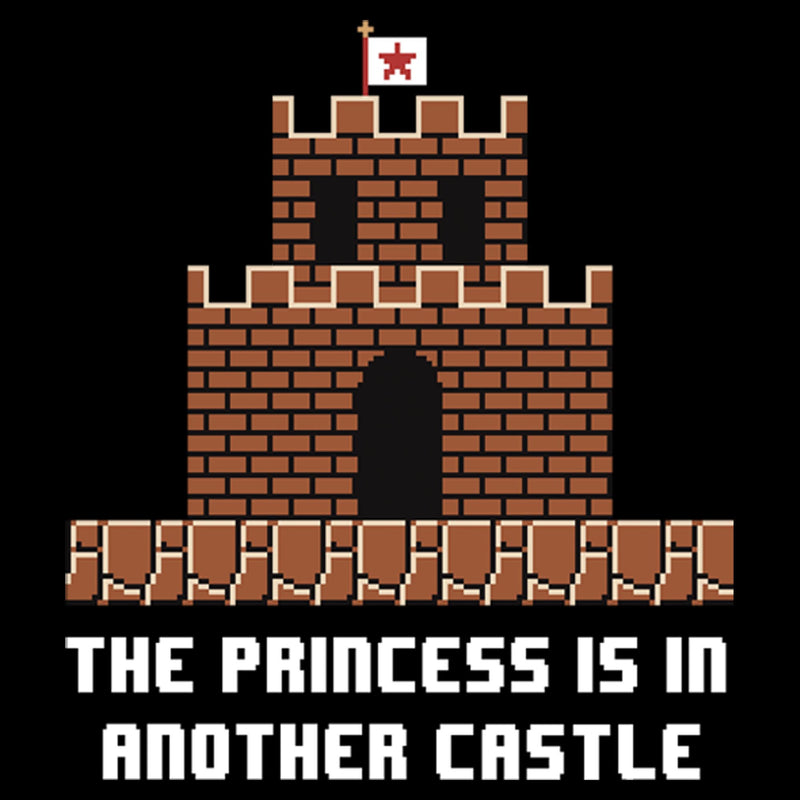 Men's Nintendo The Princess is in Another Castle Pull Over Hoodie