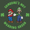 Junior's Nintendo Super and Luigi St. Patrick's Day Not Wearing Green Festival Muscle Tee