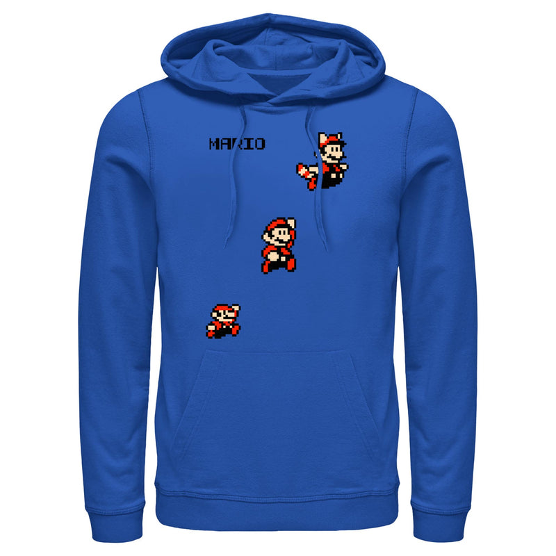 Men's Nintendo Retro Pixel Character Pull Over Hoodie