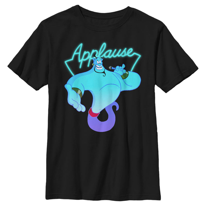 Boy's Aladdin Genie Applause Sign T-Shirt