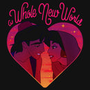 Girl's Aladdin Whole New World Heart Couple T-Shirt