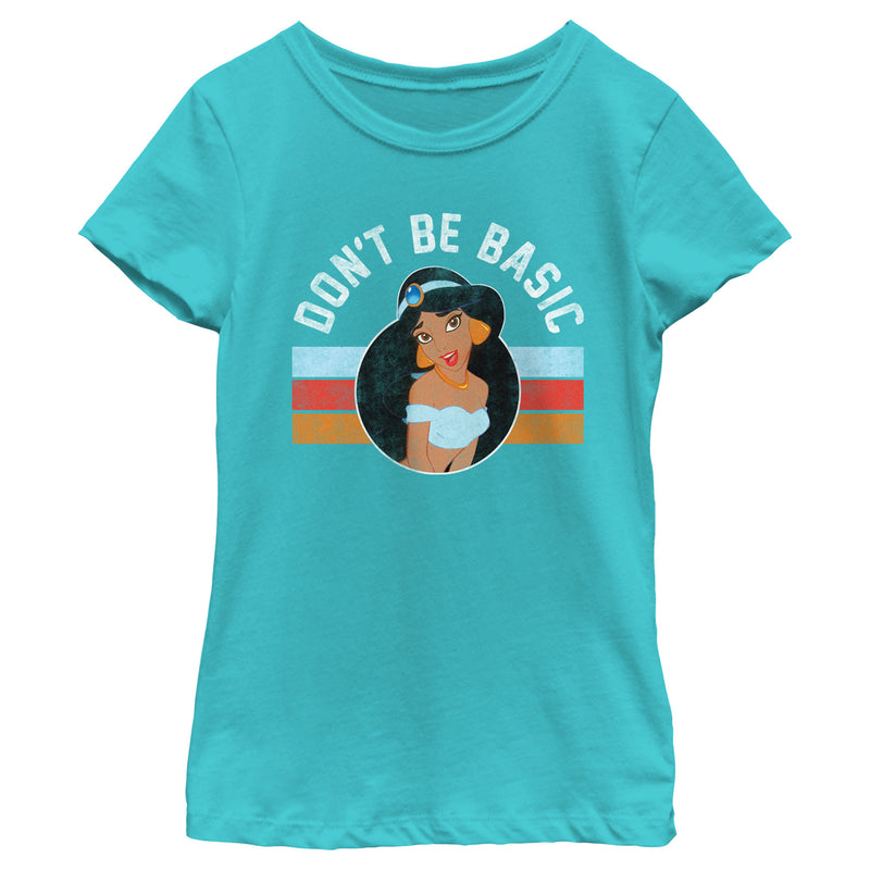 Girl's Aladdin Jasmine Don't Be Basic T-Shirt