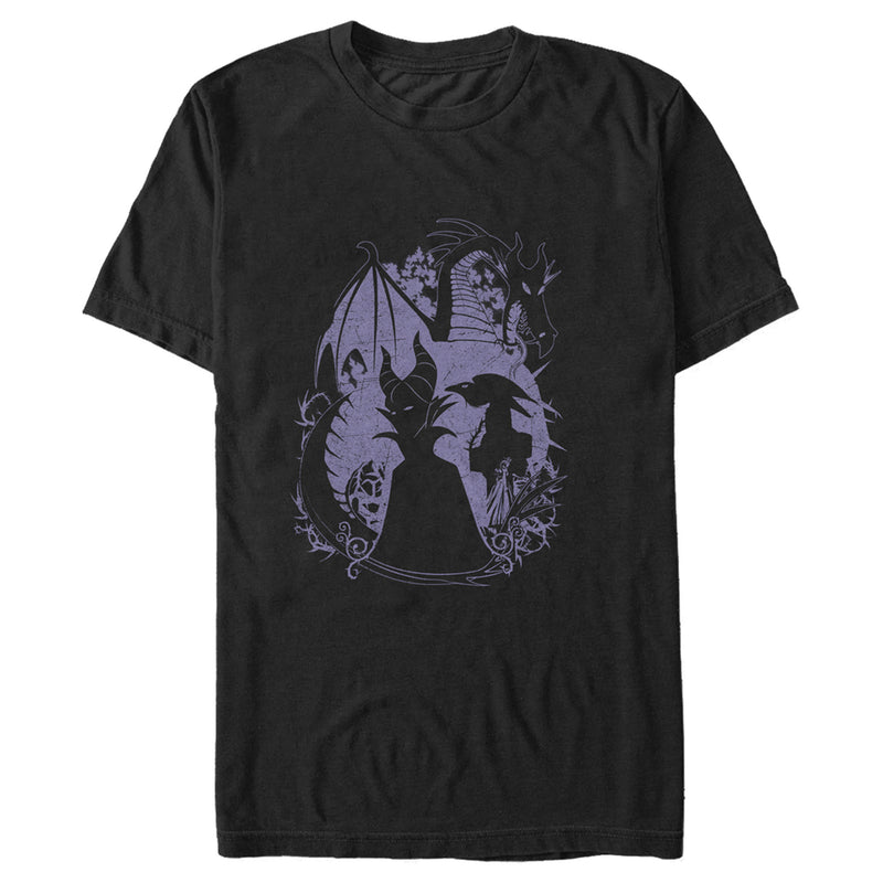 Men's Sleeping Beauty Maleficent Silhouette T-Shirt