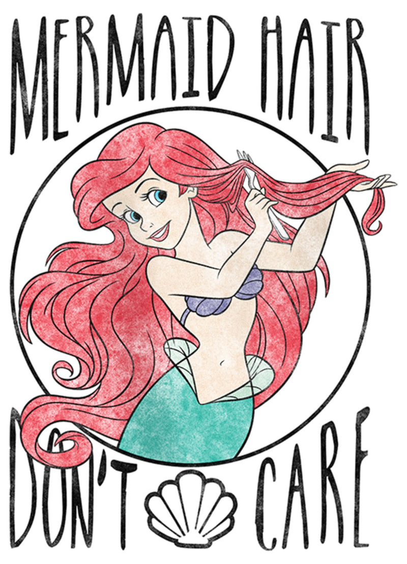 Girl's The Little Mermaid Ariel Hair Don't Care T-Shirt