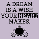 Junior's Cinderella A Dream Is a Wish Your Heart Makes T-Shirt