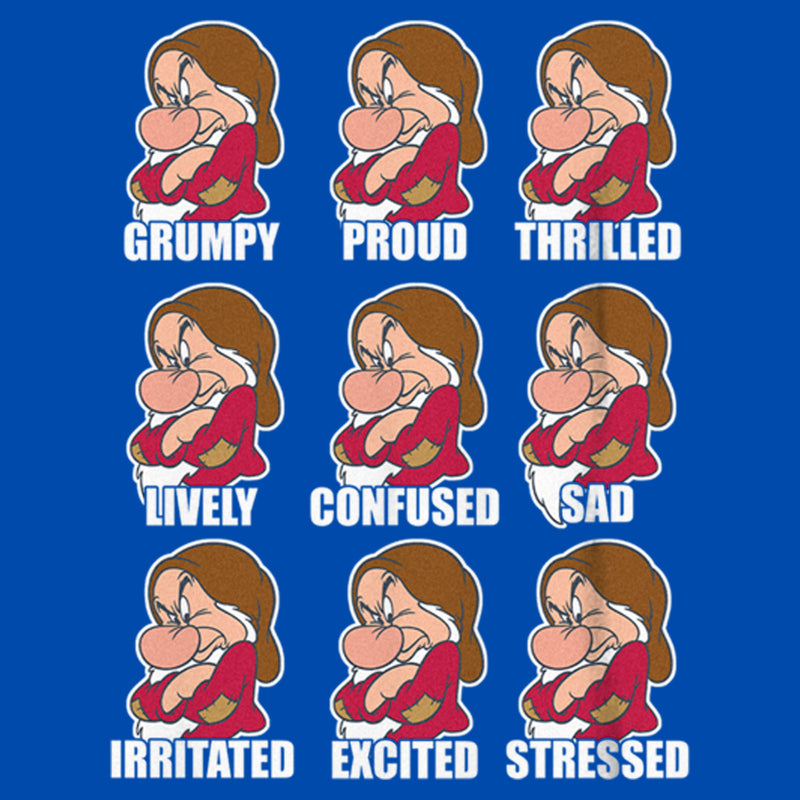 Boy's Snow White and the Seven Dwarfs Grumpy Expressions T-Shirt