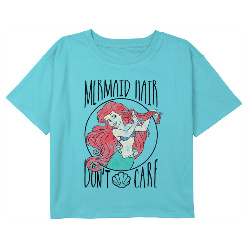 Girl's The Little Mermaid Ariel Mermaid Hair Don't Care T-Shirt