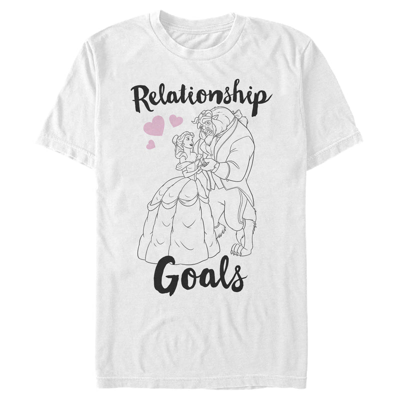 Men's Beauty and the Beast Belle and Beast Relationship Goals T-Shirt