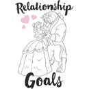 Men's Beauty and the Beast Belle and Beast Relationship Goals T-Shirt