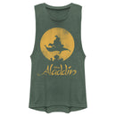 Junior's Aladdin Magic Carpet Ride Silhouette Festival Muscle Tee