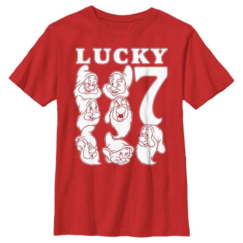 Boy's Snow White and the Seven Dwarfs Lucky Seven T-Shirt