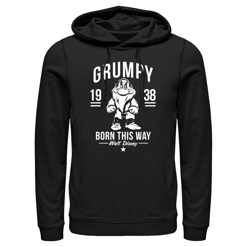 Men's Snow White and the Seven Dwarfs Grumpy Born This Way Pull Over Hoodie