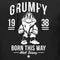 Men's Snow White and the Seven Dwarfs Grumpy Born This Way Pull Over Hoodie