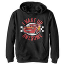 Boy's Cars Lightning McQueen Wake Up Awesome Pull Over Hoodie
