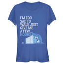 Junior's Inside Out I’m Too Sad To Walk T-Shirt