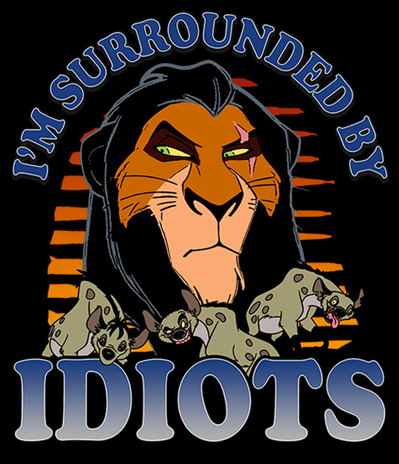 Men's Lion King Scar Surrounded By Idiots Sunset T-Shirt