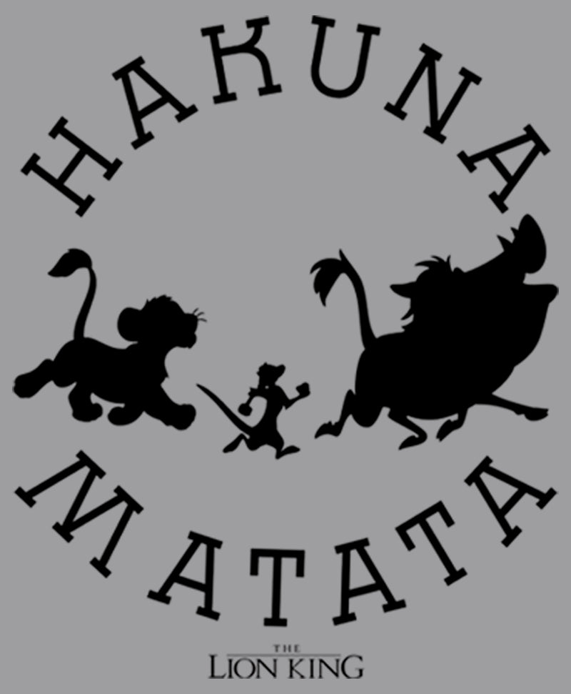 Boy's Lion King Hakuna Matata Means No Worries Pull Over Hoodie