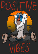 Men's Lion King Rafiki Positive Vibes Meditation T-Shirt