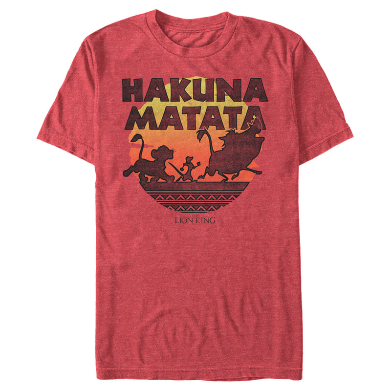 Men's Lion King Hakuna Matata Sunset Circle T-Shirt