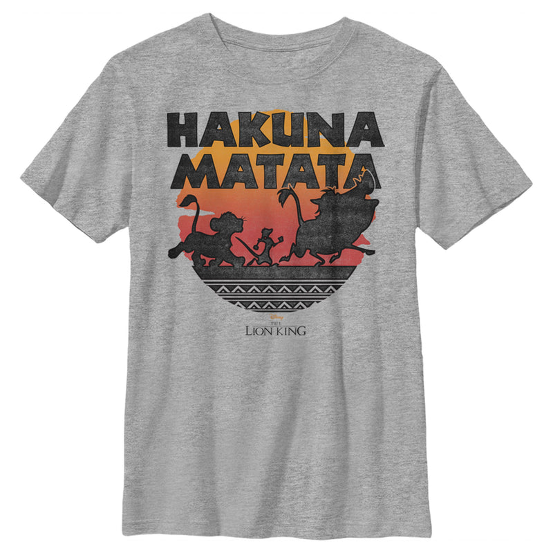 Boy's Lion King Hakuna Matata Sunset Circle T-Shirt