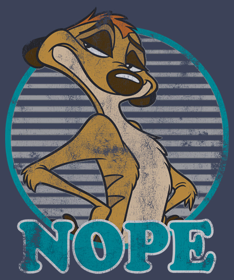 Boy's Lion King Retro Nope Timon T-Shirt