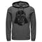 Men's Star Wars: A New Hope Darth Vader Portrait Black Pull Over Hoodie