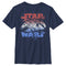 Boy's Star Wars Patriotic Vintage Millennium Falcon T-Shirt