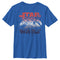 Boy's Star Wars Patriotic Vintage Millennium Falcon T-Shirt