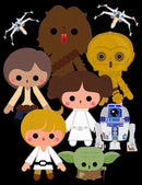 Girl's Star Wars Cute Cartoon Classic Characters T-Shirt