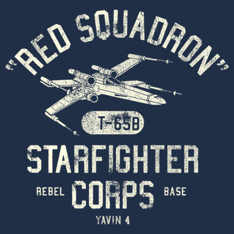 Men's Star Wars Rebel X-Wing Starfighter Corps Collegiate Long Sleeve Shirt