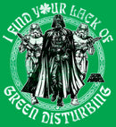 Junior's Star Wars St. Patrick's Day I Find Your Lack of Green Disturbing T-Shirt