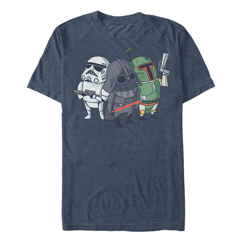 Men's Star Wars Cute Cartoon Dark Side T-Shirt