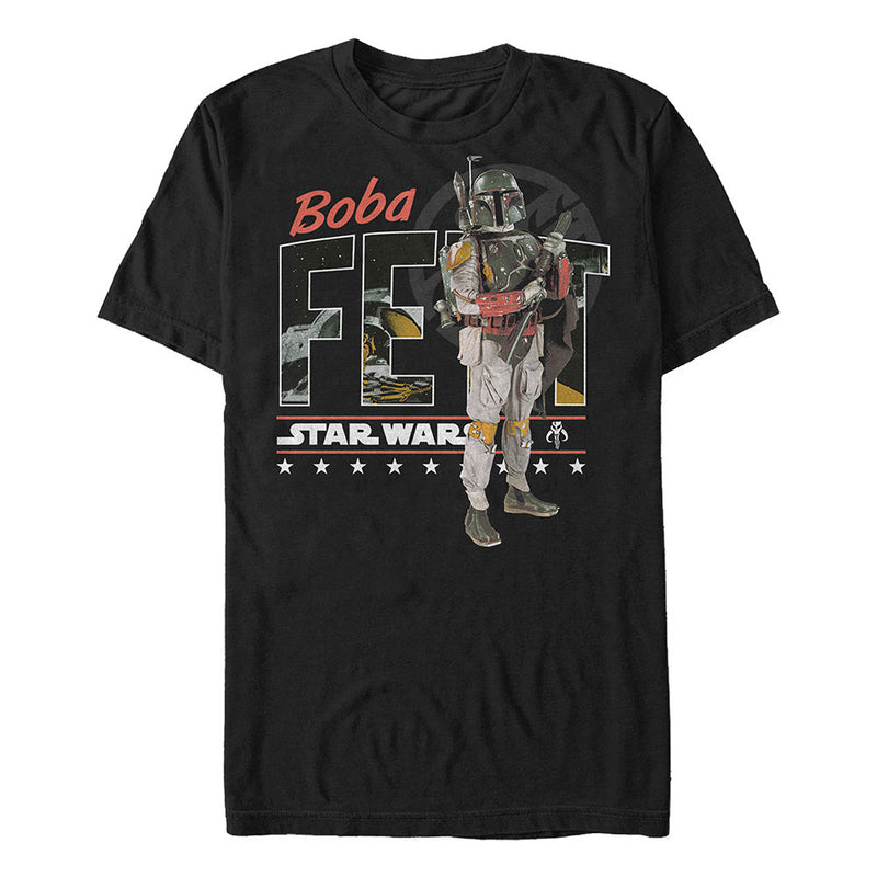 Men's Star Wars Boba Fett Realistic Profile T-Shirt